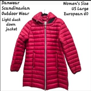 Danwear Duck Down & Feather Scandinavian Outdoor Jacket NWOT